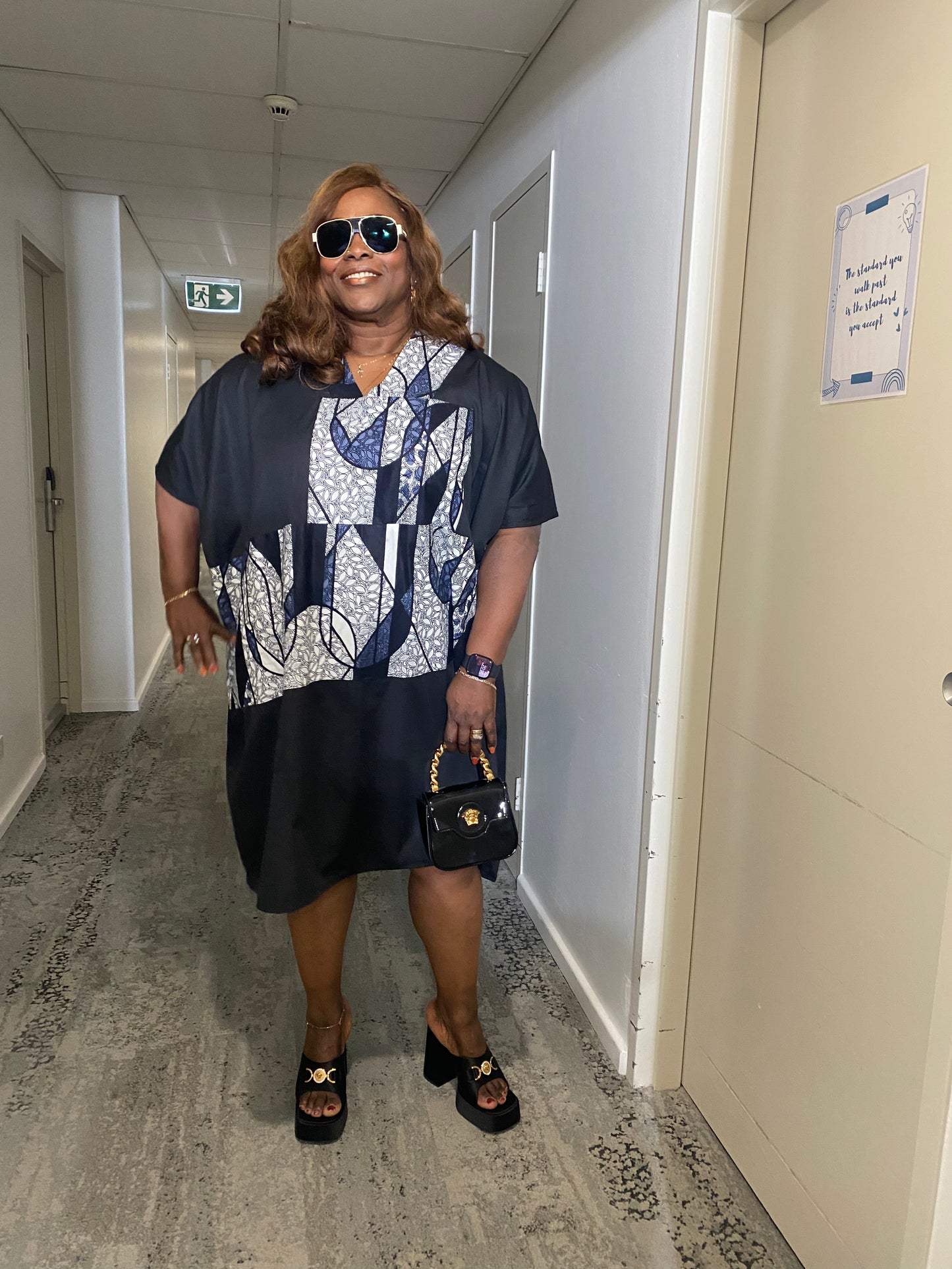 Afong Asian short Boubou