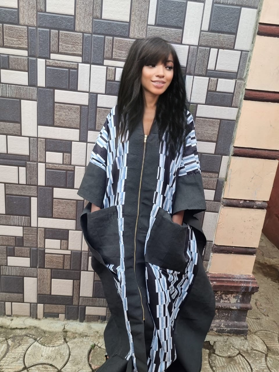 Aso Oke blended Kimono