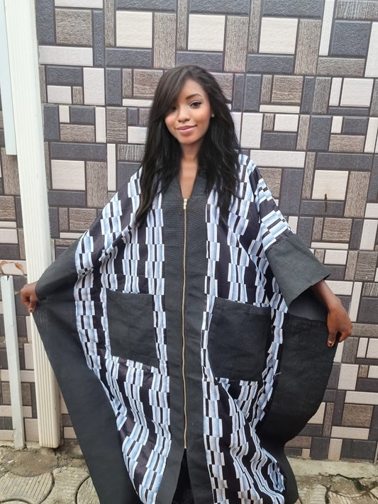 Aso Oke blended Kimono
