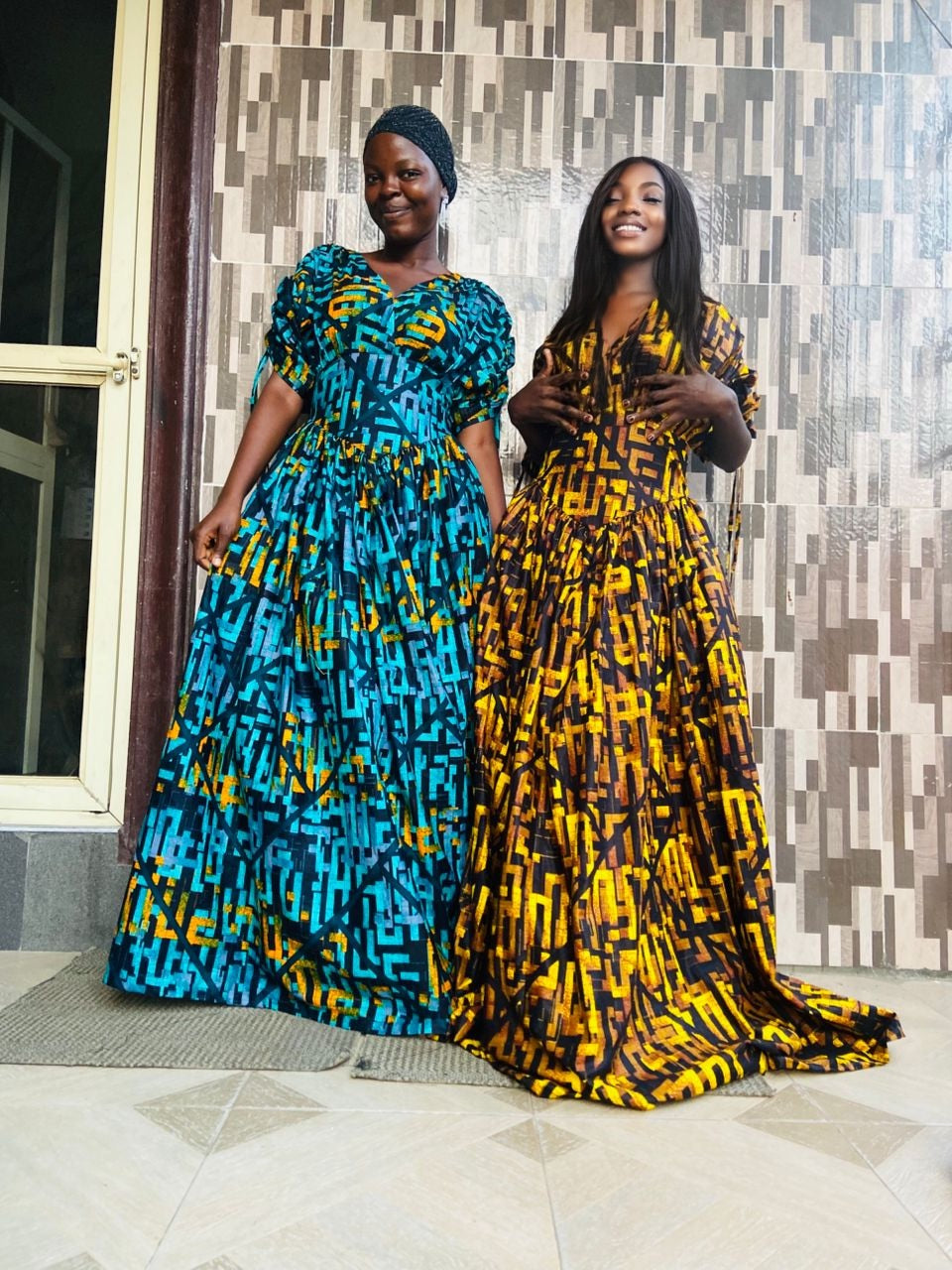 Boxed design Caribbean Maxi