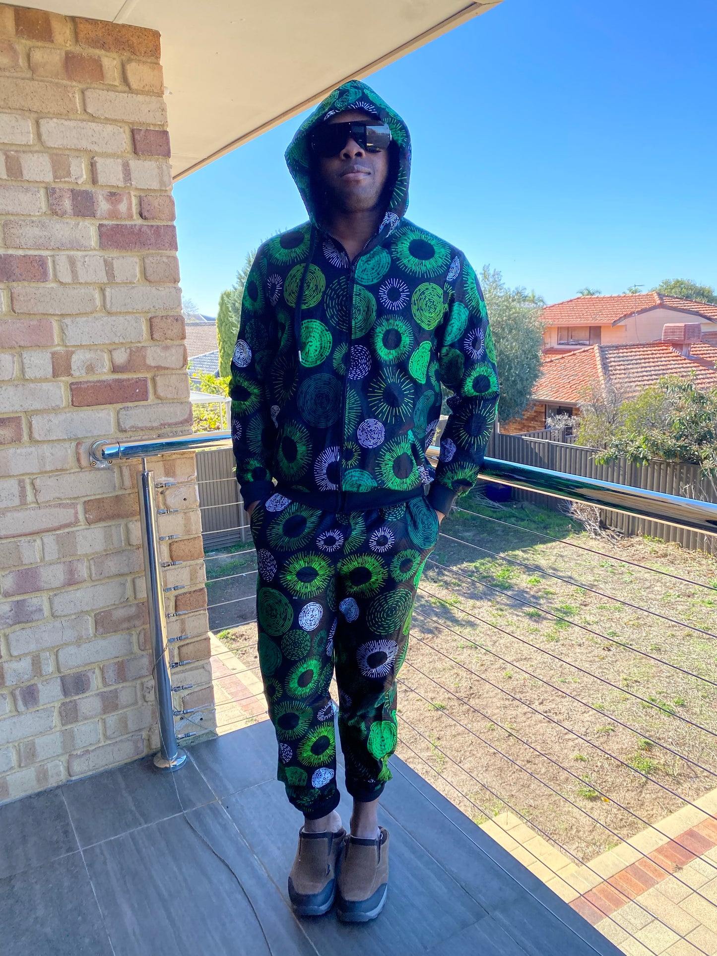 Green pupil jogger set