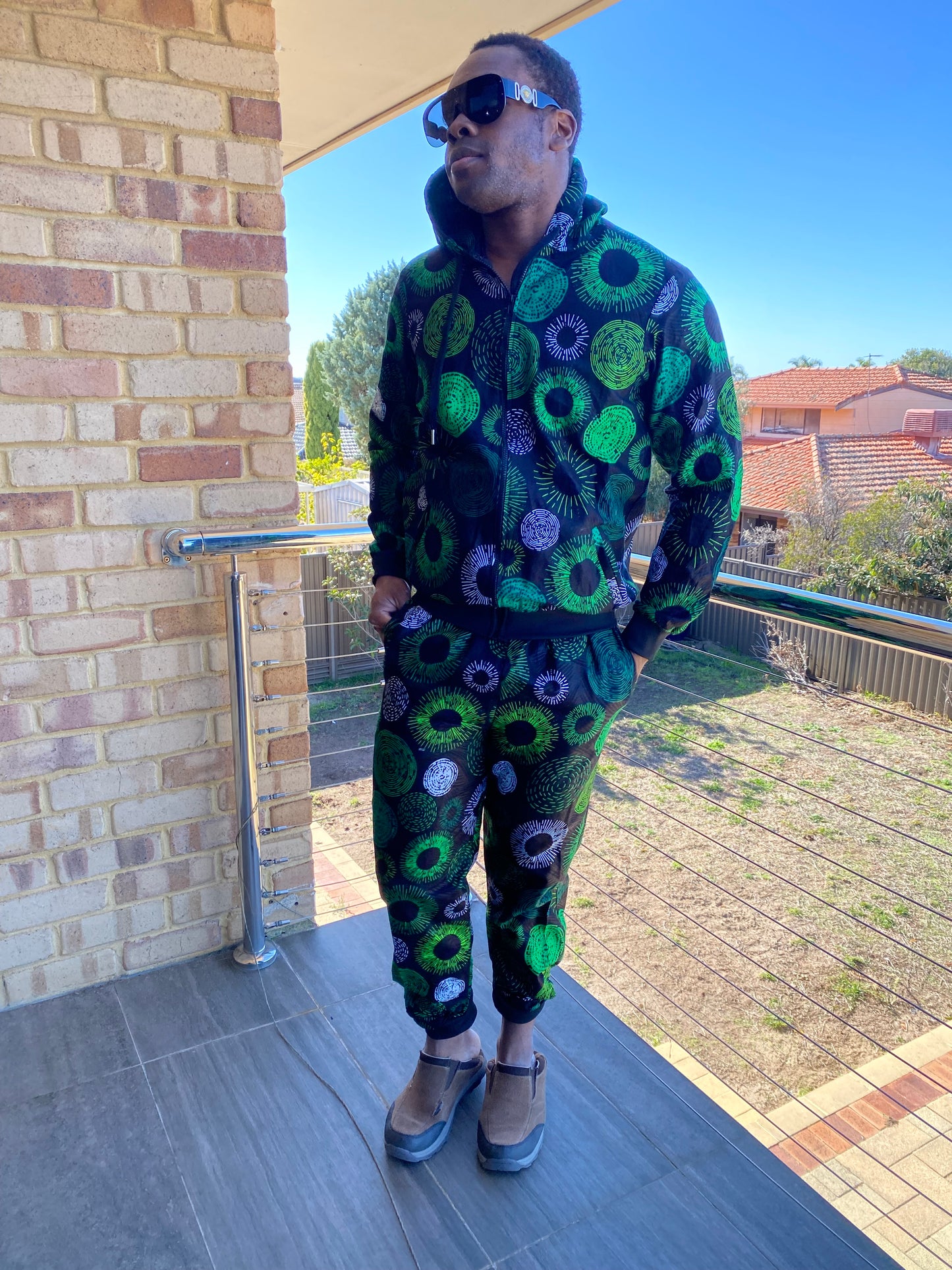 Green pupil jogger set