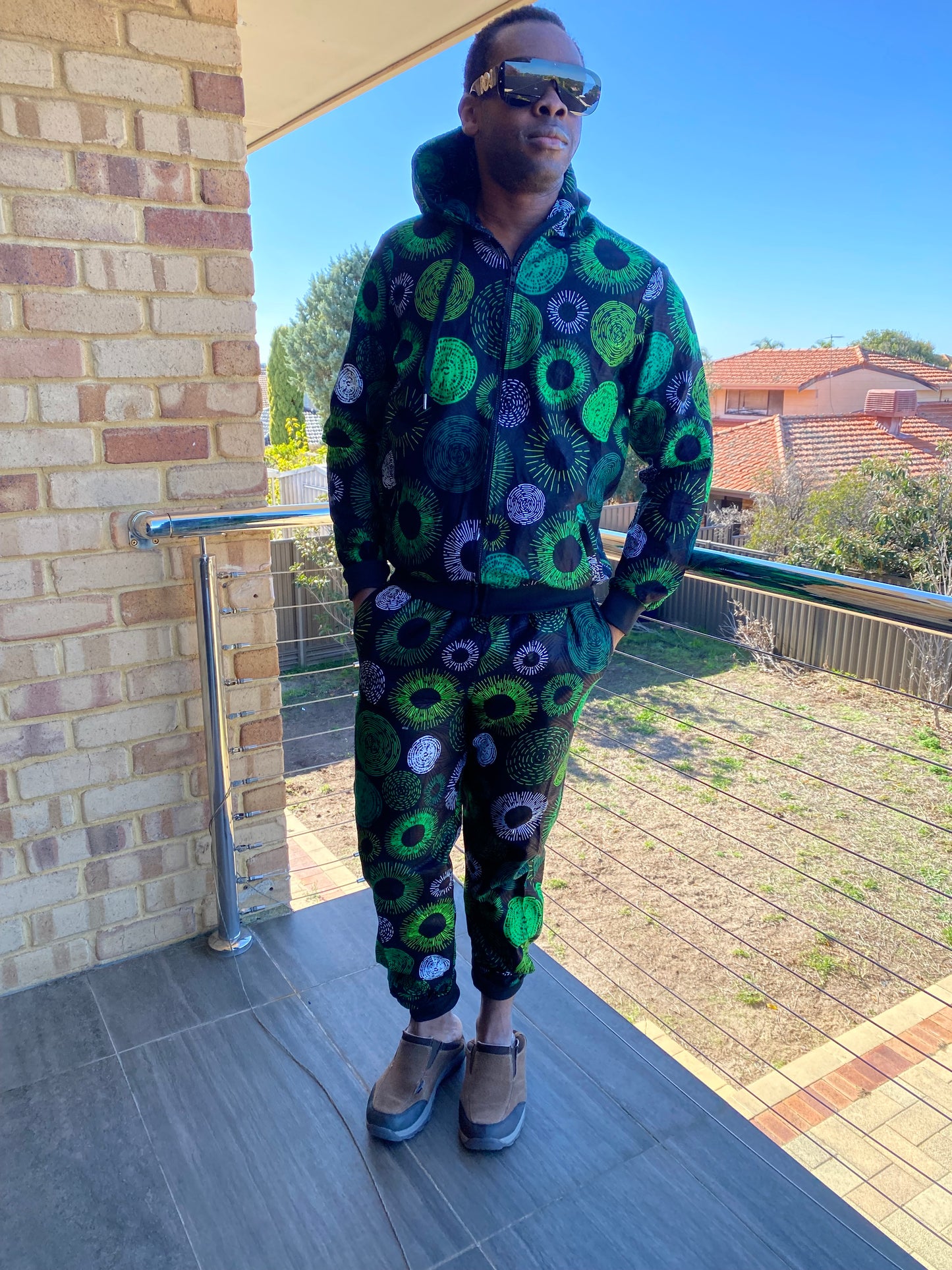 Green pupil jogger set