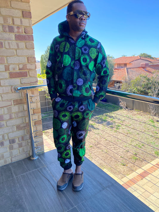 Green pupil jogger set