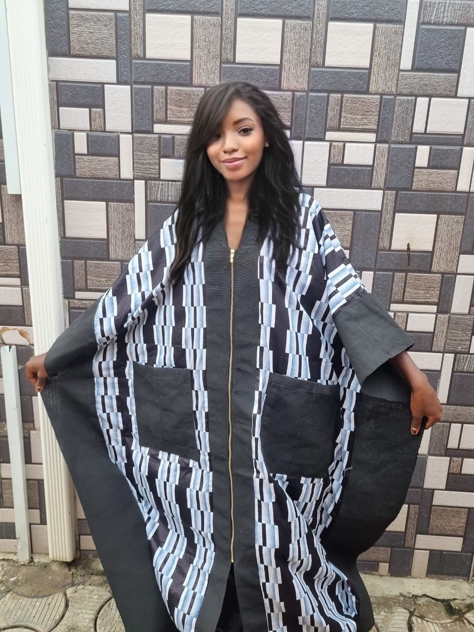 Aso Oke blended Kimono