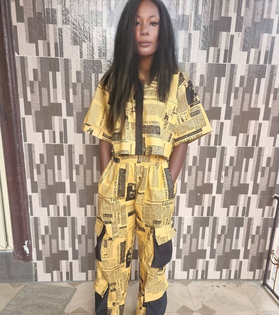 Print Cargo pants set